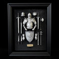 Resin Home Decoration Craft Ancient European Medieval Armour Finished Home Decoration Model Decorative Frame LTCP-266