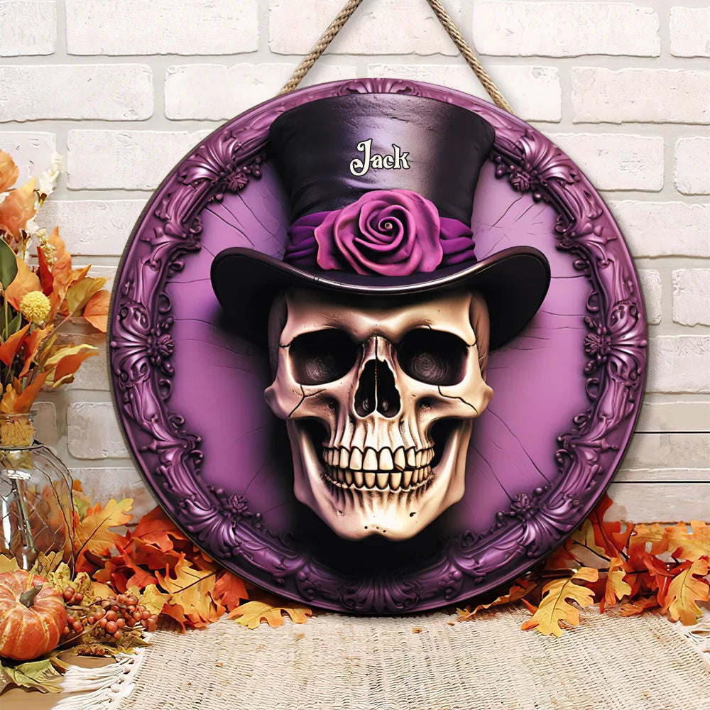 Halloween Skull Wood Sign, Home Decoration 02TOTN290824