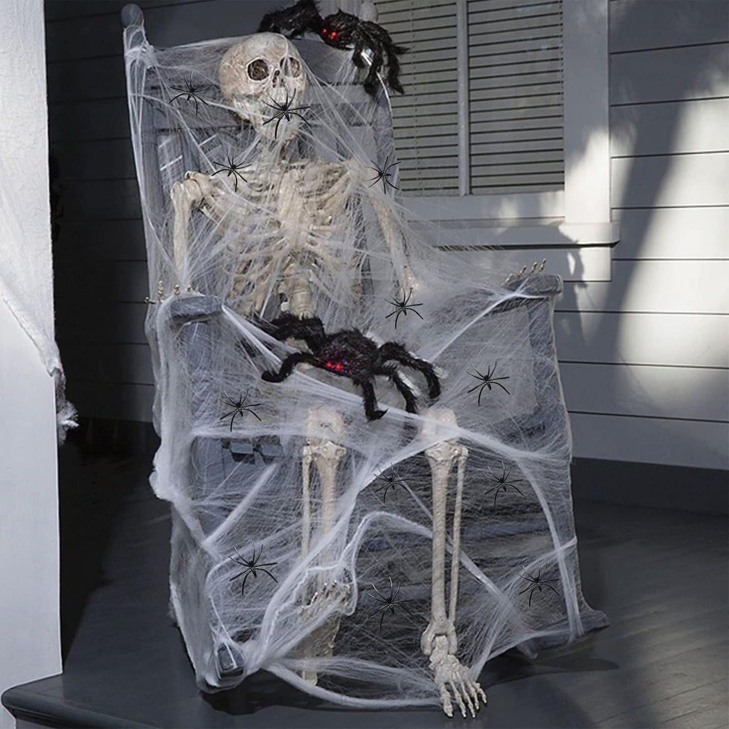 Spider Webs Halloween Decorations,300Sqft Spider Webs