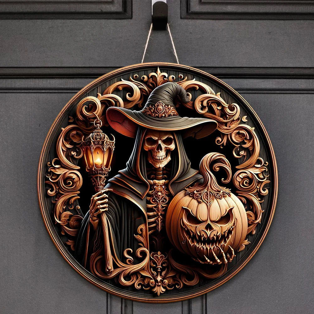 Halloween Skull Wood Sign, Home Decoration 02TOTN290824