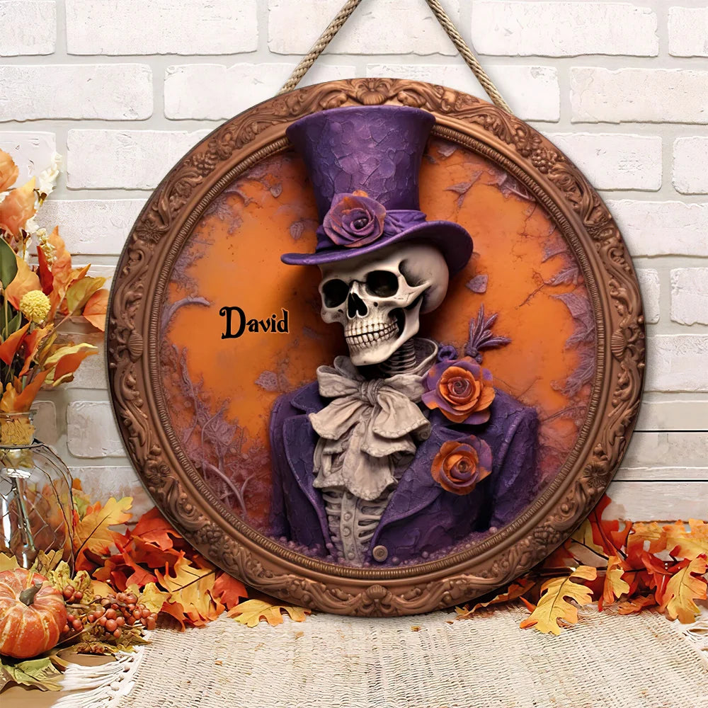 Halloween Skull Wood Sign, Home Decoration 02TOTN290824