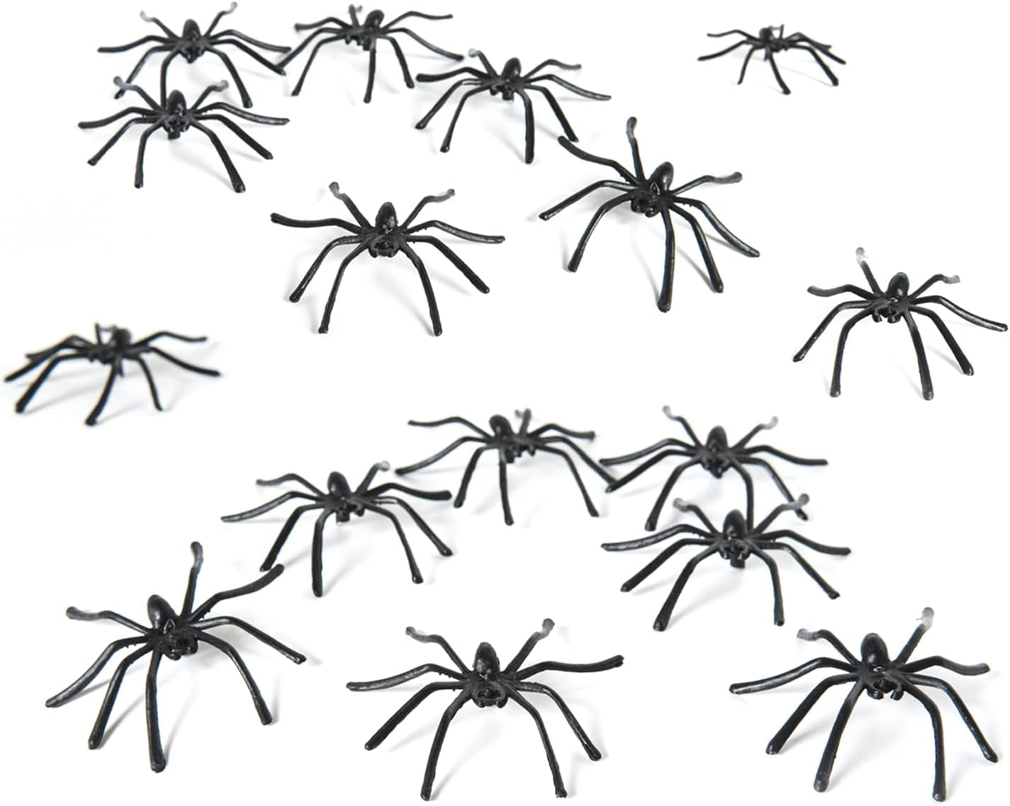 Halloween Spider Web Decoration, 200 Square Feet & Plastic Spiders, Halloween Party Supplies, Spider Webs (Small, 200 Sq Feet) (8 Fake Spiders Included)