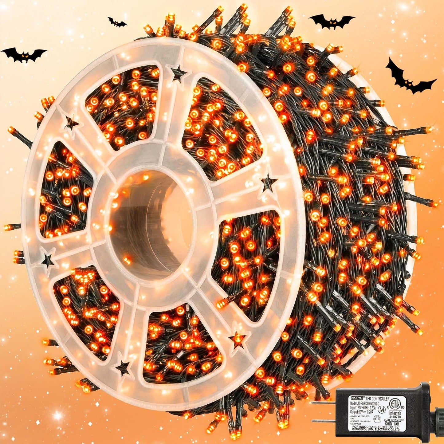 500 LED Halloween Lights Outdoor, 164 FT Fairy Lights with 8 Modes