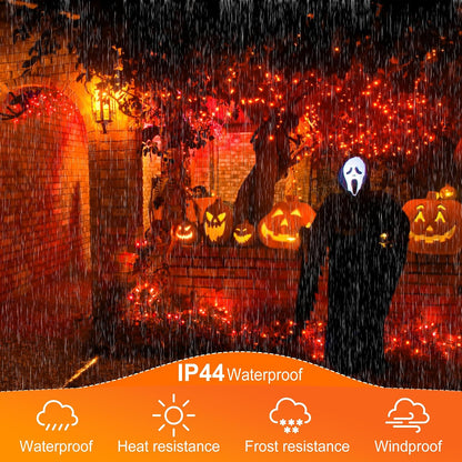 500 LED Halloween Lights Outdoor, 164 FT Fairy Lights with 8 Modes