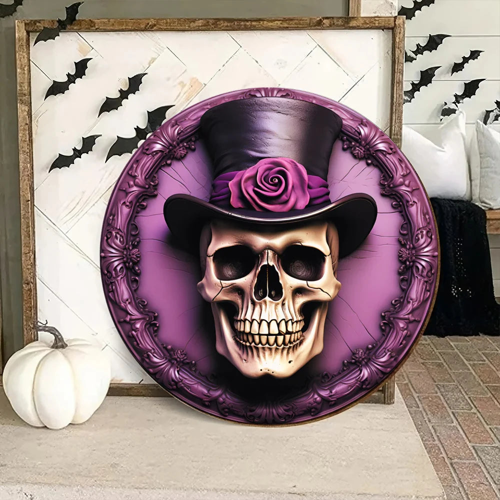 Halloween Skull Wood Sign, Home Decoration 02TOTN290824