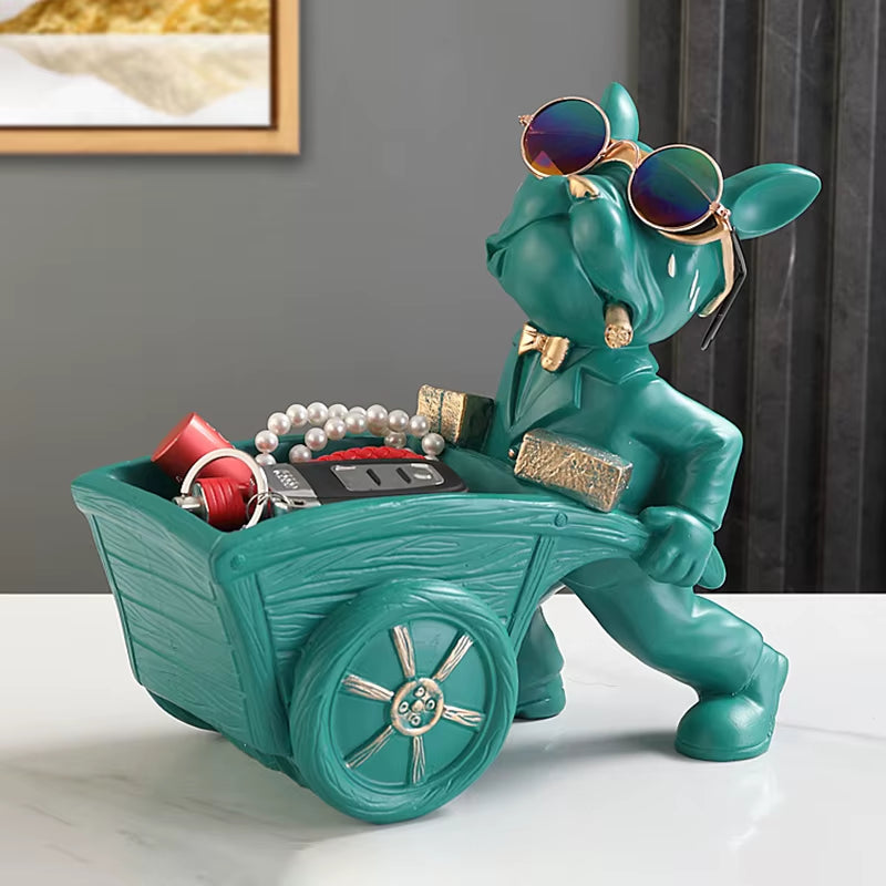 Dog Statue Storage Box Animal Ornament Resin Art Sculpture Figurine Home Decoration Home Decoration Study Ornament